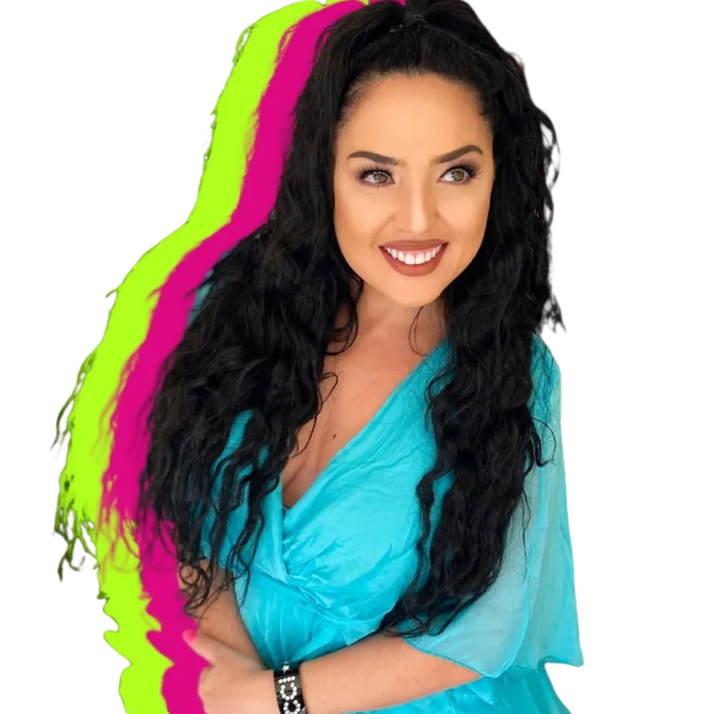 Marina Simone with her daughters sharing her journey from mom to millionaire coach