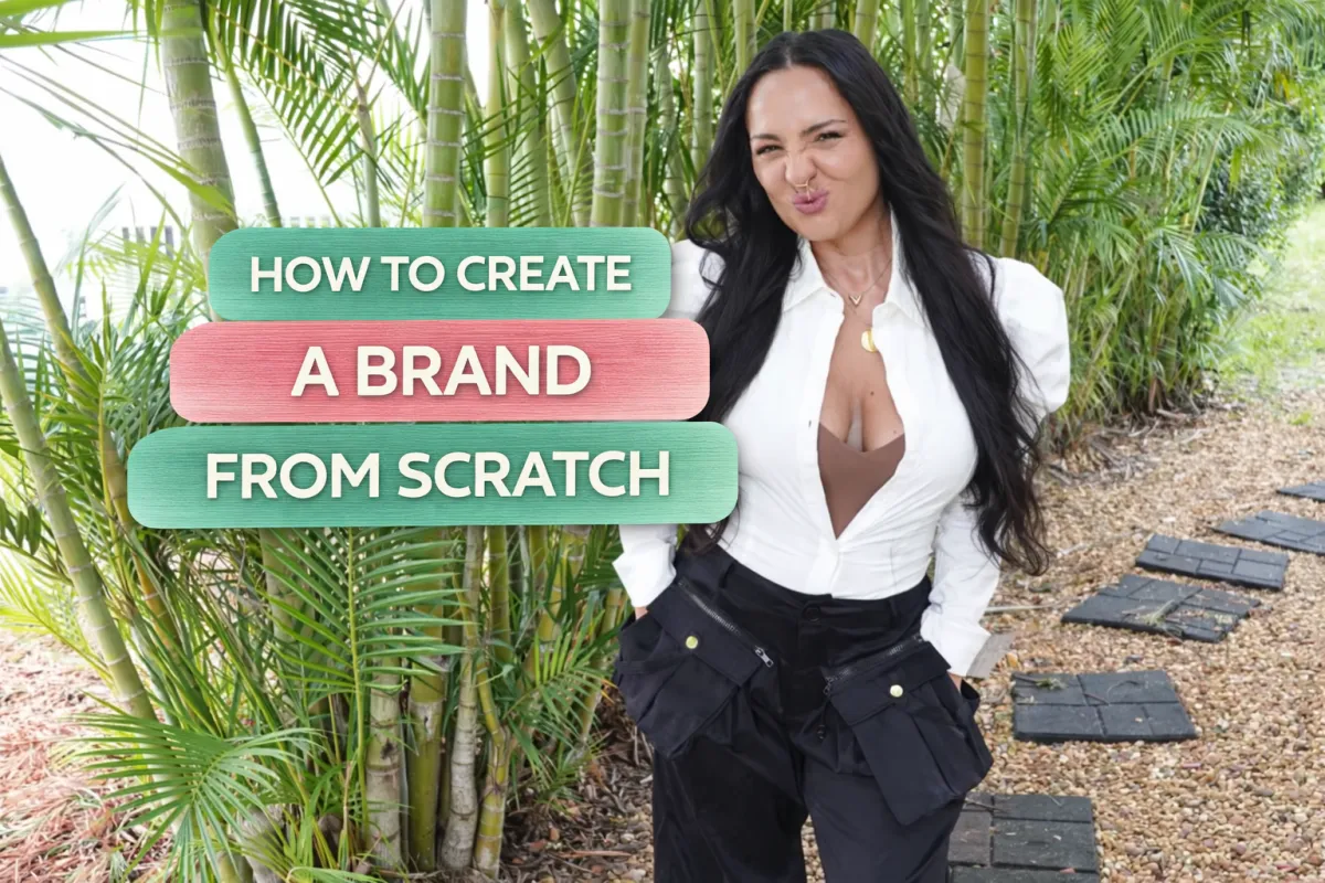 Woman entrepreneur developing her personal brand voice and content strategy to connect with her audience