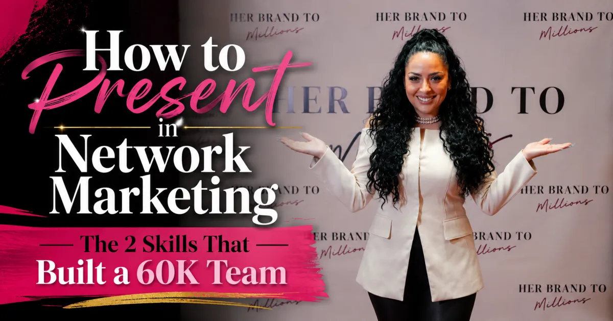 How to Present in Network Marketing: The 2 Skills Nobody Taught You | Marina Simone