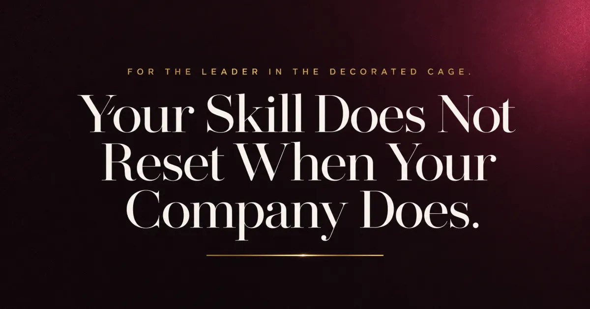 Your Skill Does Not Reset When Your Company Does