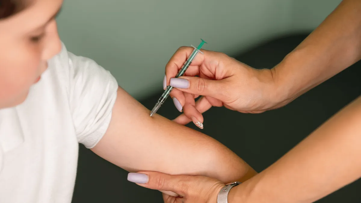 someone getting a vaccine