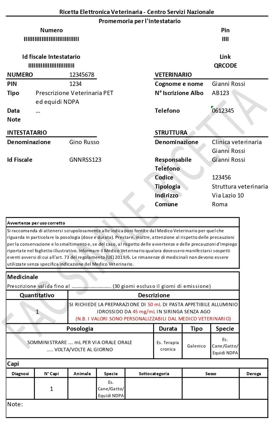 ALLUMINIO IDROSSIDO CAPSULE VETERINARIE
