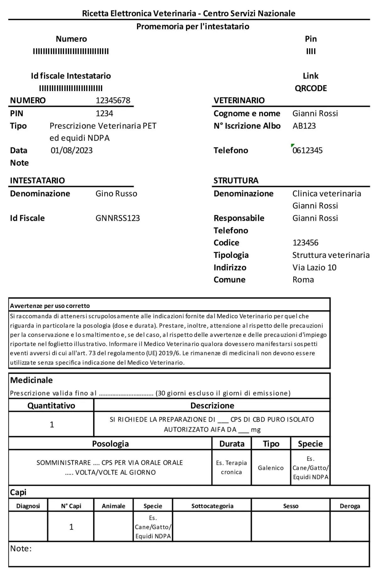OLIO DI CANNABIS VETERINARIO