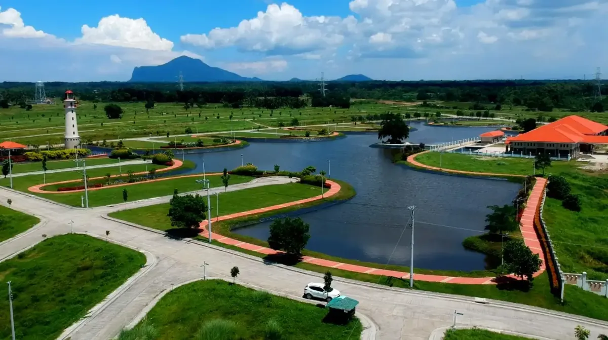 Aerial view of the Man Made Lake at Catalina Lake Residences Bauan,