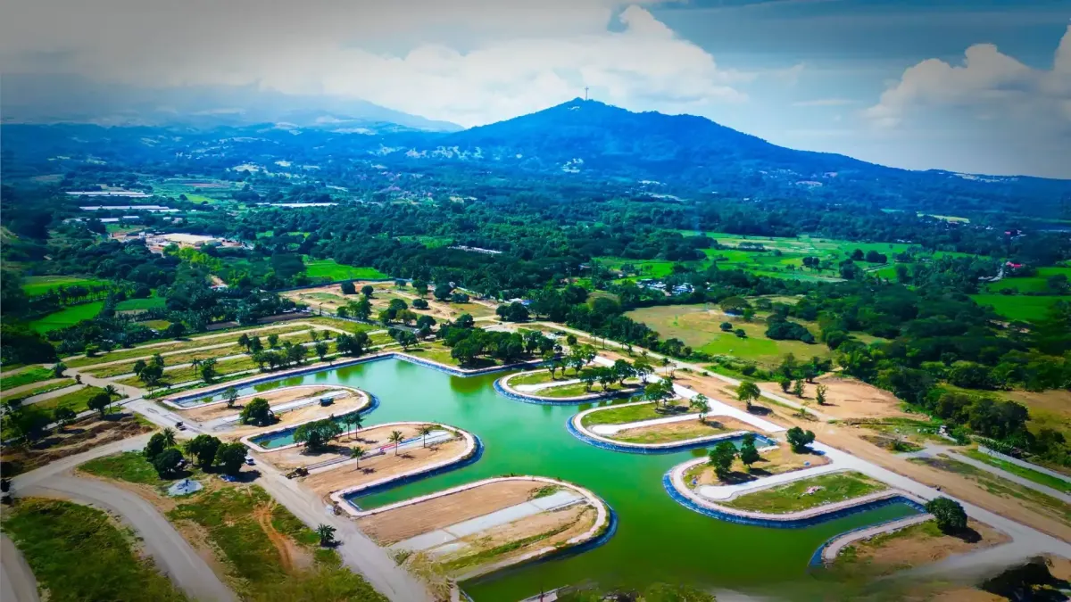 Aerial view of the Man Made Lake at Catalina Lake Residences Orion Bataan