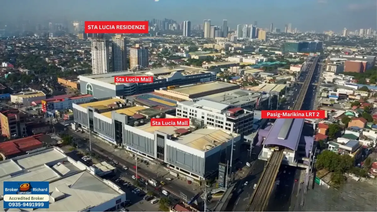 Sta. Lucia Residenze Madrid Condominium offers convenient access to the Pasig-Marikina LRT 2 via Sta. Lucia Mall, making commuting around the metro fast and hassle-free for residents.