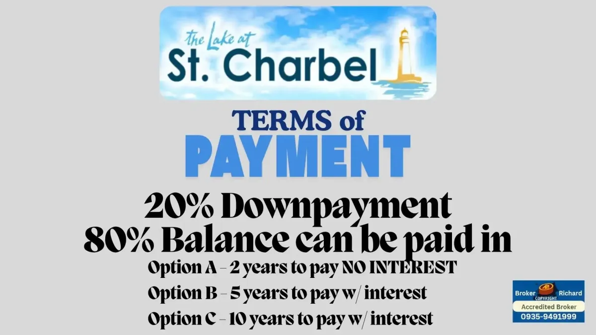 Flexible payment terms for The Lake at St. Charbel, designed to make investing in a lot more accessible and convenient for buyers.