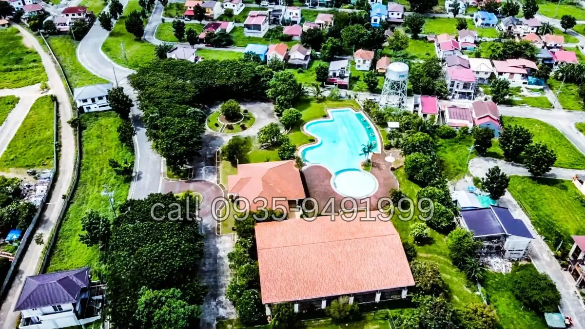 Ponteverde de Sto Tomas Batangas Aerial view of Clubhouse and Swimming Pool