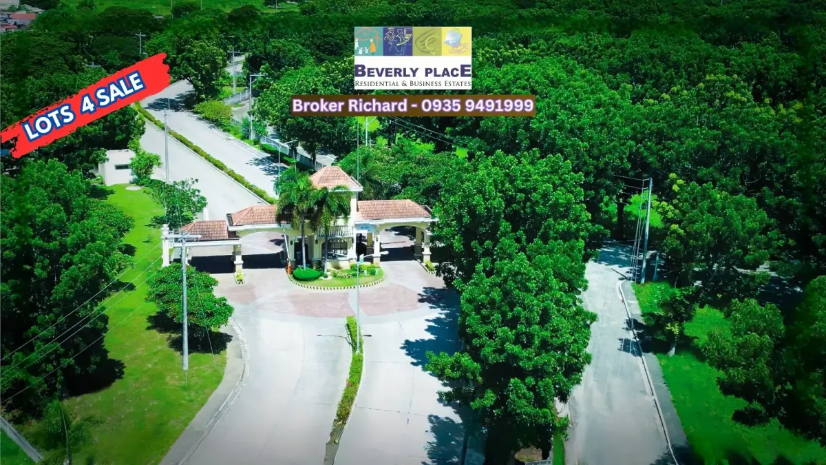 Aerial view of the Main Entrance Gate to Beverly Place Pampanga