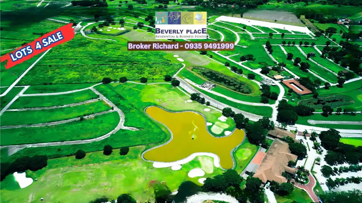 Aerial view of the golf course area of Beverly Place Pampanga.