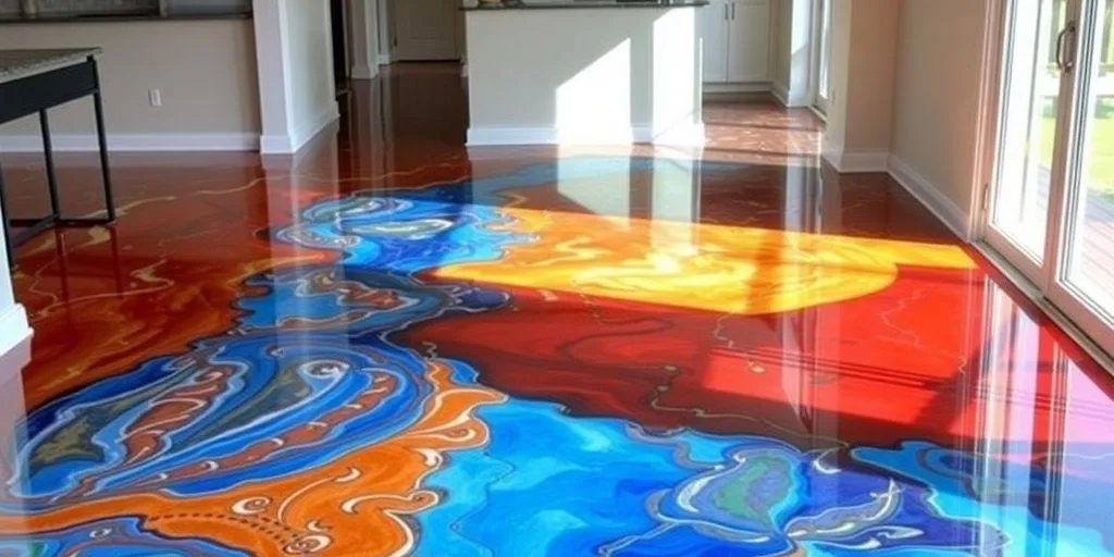 Esthétique Personnalisable du Plancher Époxy