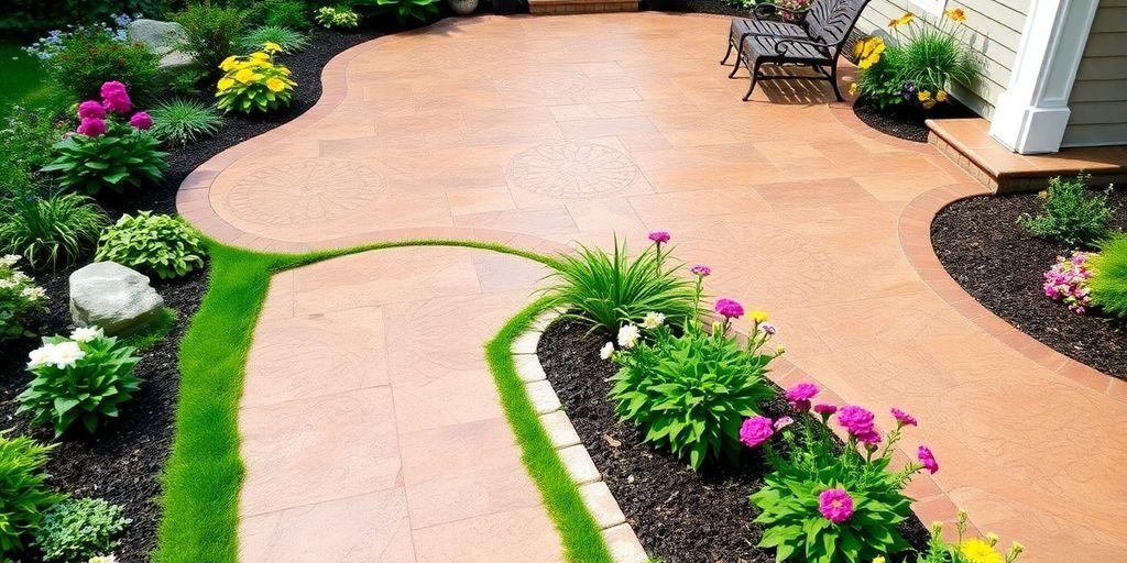 Benefits of Stamped Concrete Patios & Walkways in Montreal