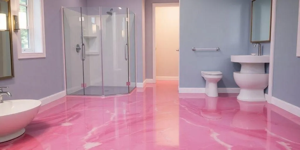 Processus d'installation du revêtement de sol en époxy dans les salles de bain
