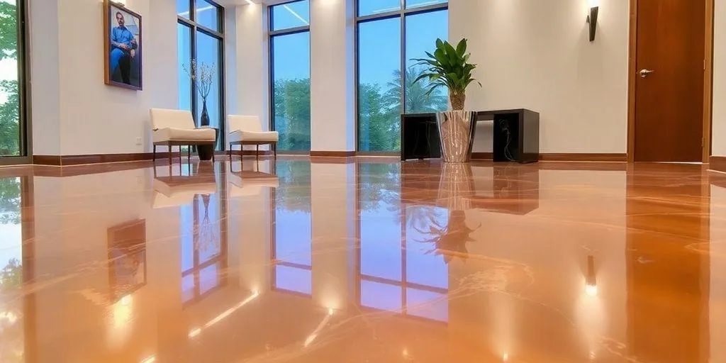 Pourquoi Choisir le Plancher Époxy Métallique Lasalle pour Votre Maison