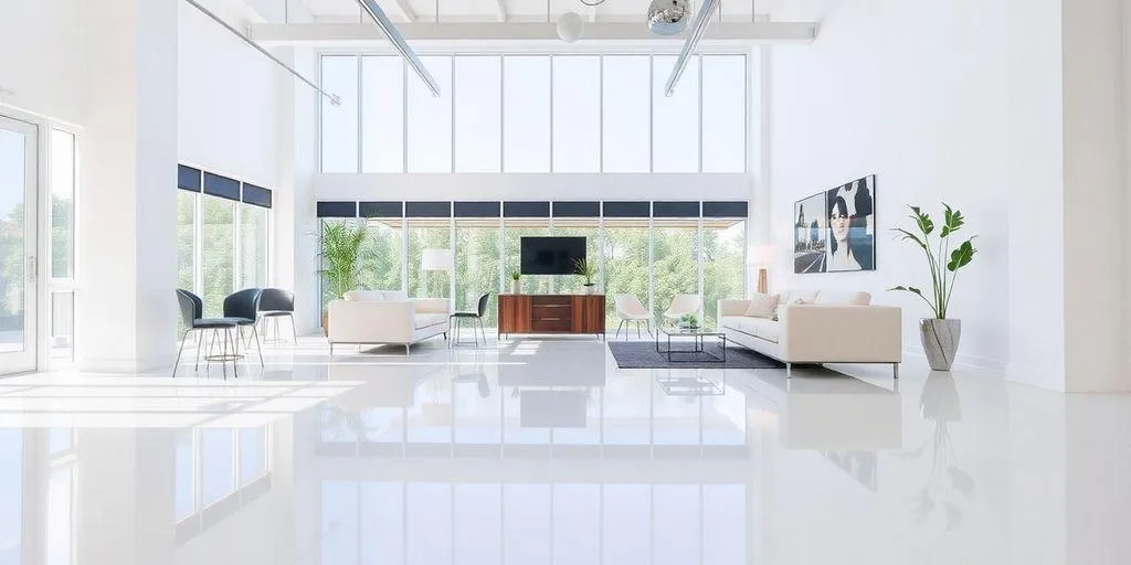 Transformer les Espaces Commerciaux avec Plancher Époxy Blanc Lasalle