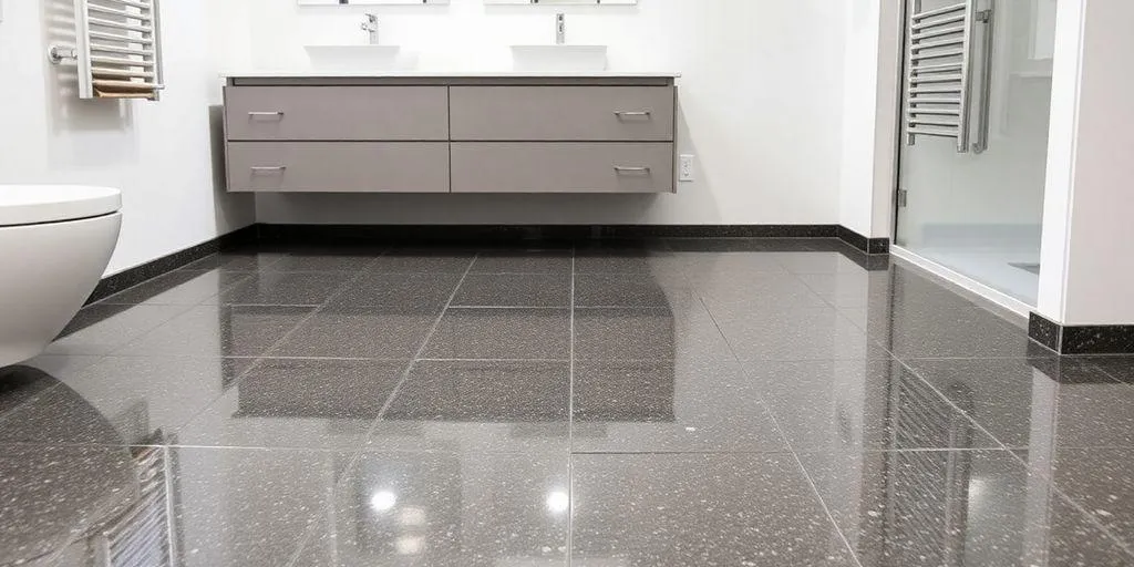 Les Avantages D'un Plancher Époxy Dans Votre Salle De Bain