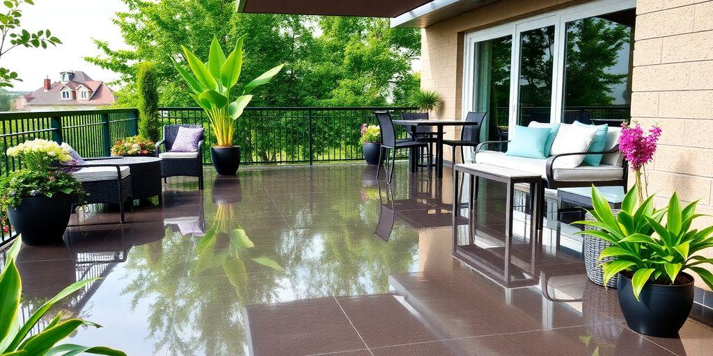 Tendances Actuelles en Plancher Époxy pour Espaces Extérieurs