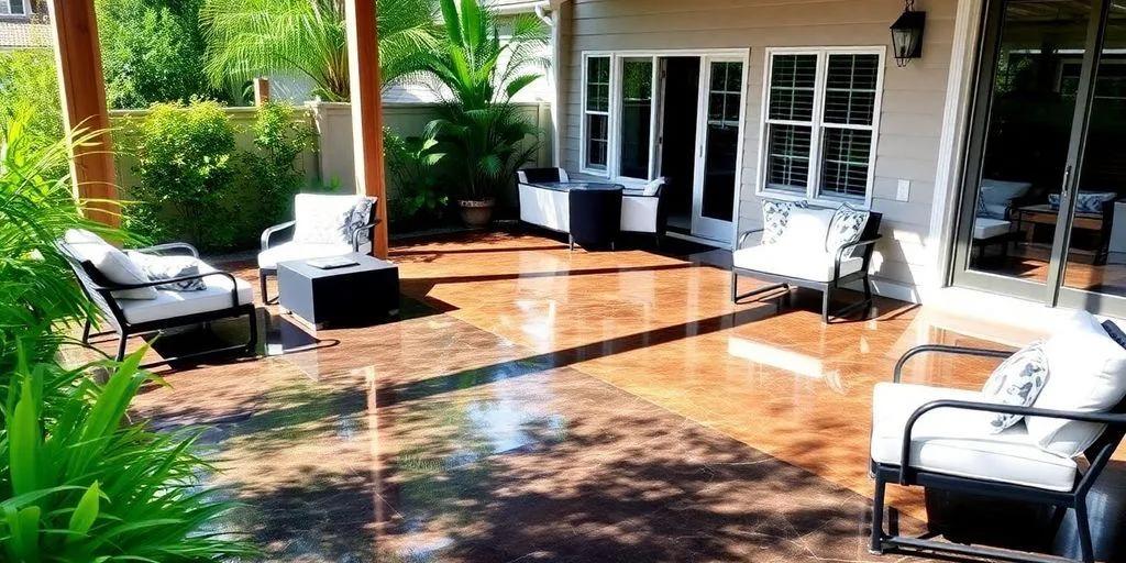 Processus d'Installation d'un Plancher Époxy pour Patio