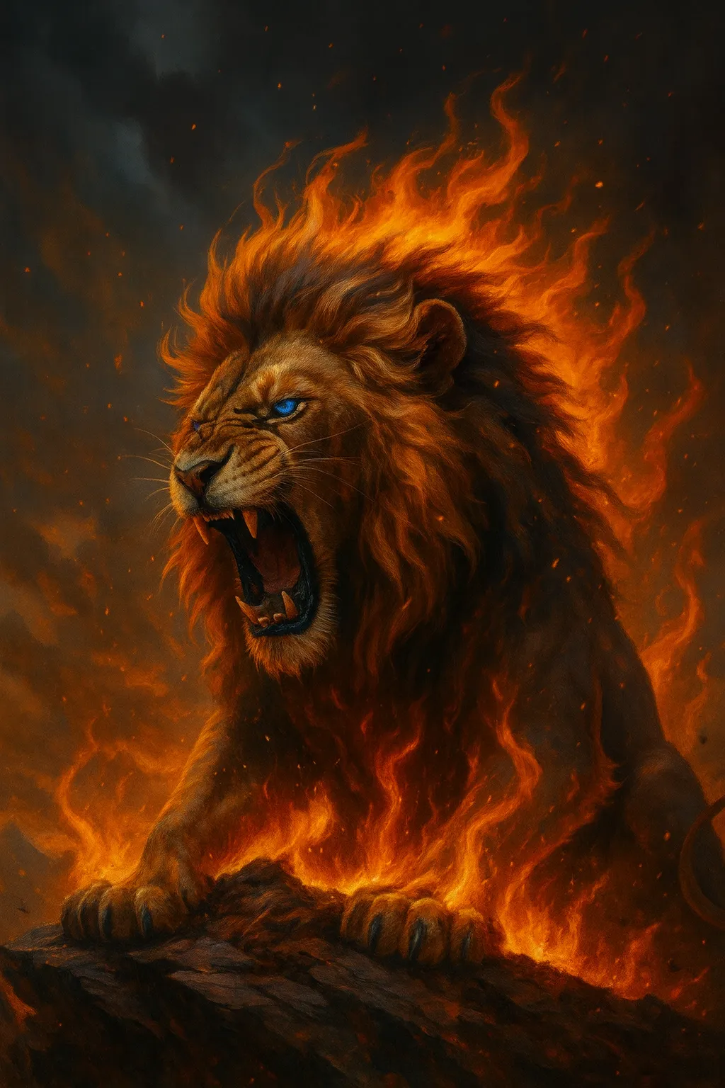 fire lion heal from home