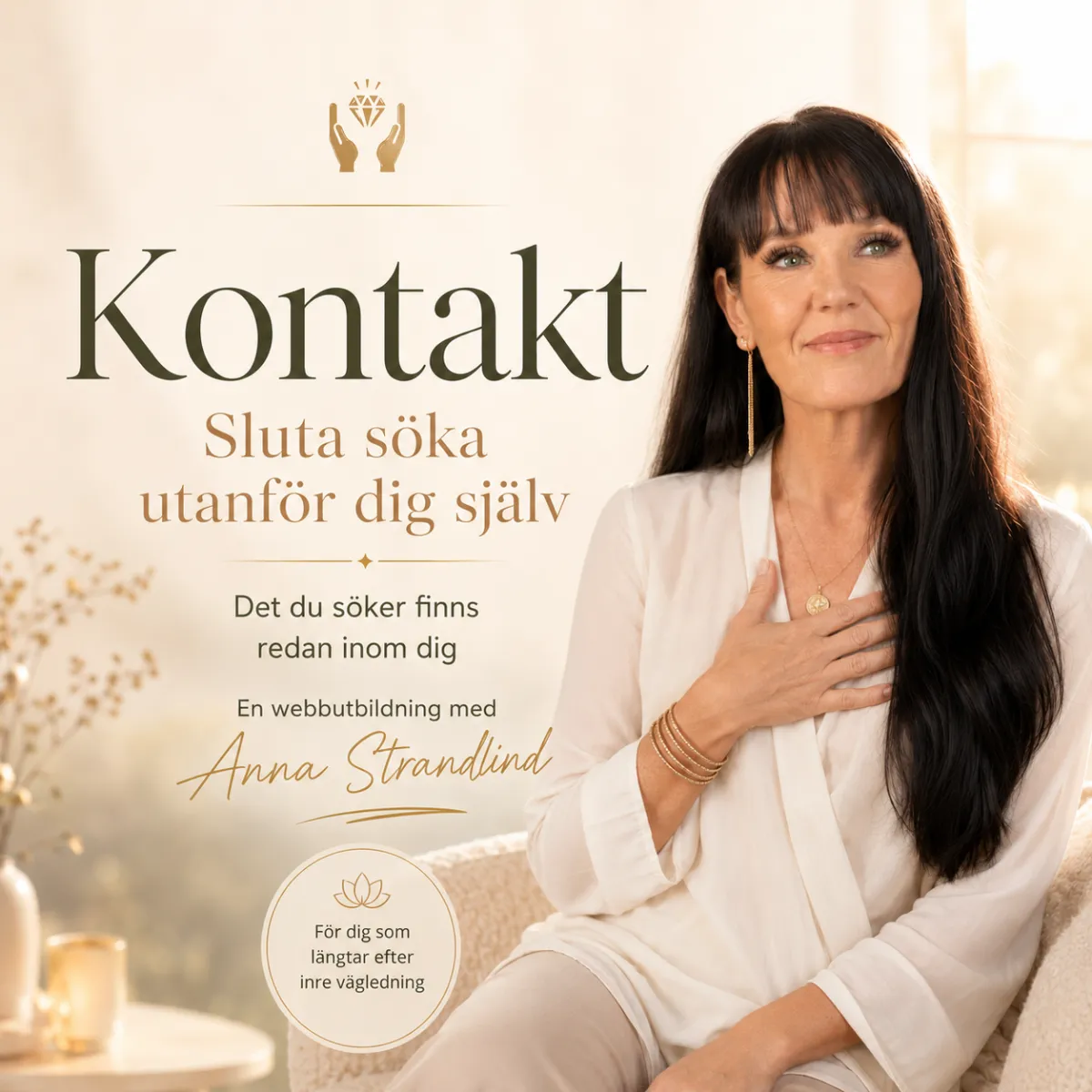 Stilla vatten i gryningsljus som symboliserar inre ro och kontakt
