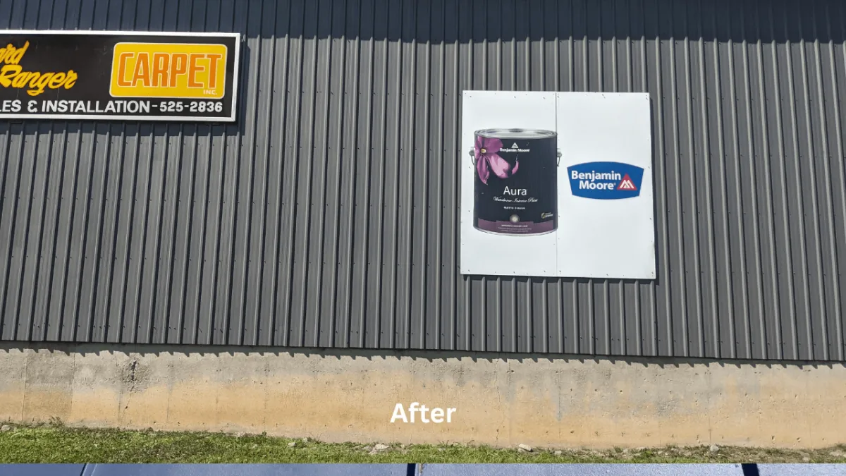 a after picture of an exterior painting in Alexandria, Ontario 