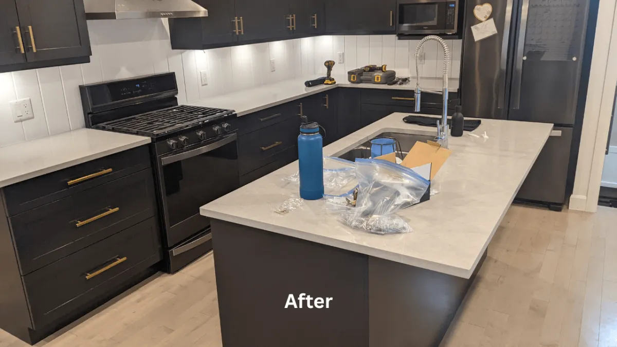 The after picture of an interior painting in Rockland, Ontario 