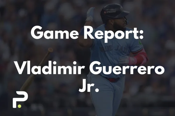 Vladimir Guerrero Jr. Game Report 11/1/2025