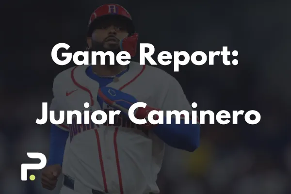 Junior Caminero Game Report 3/8/2026
