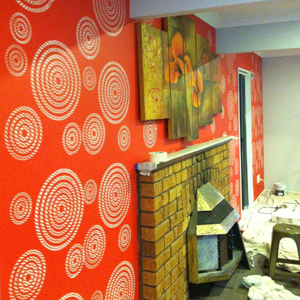 Feature wall painting project completed in Auckland