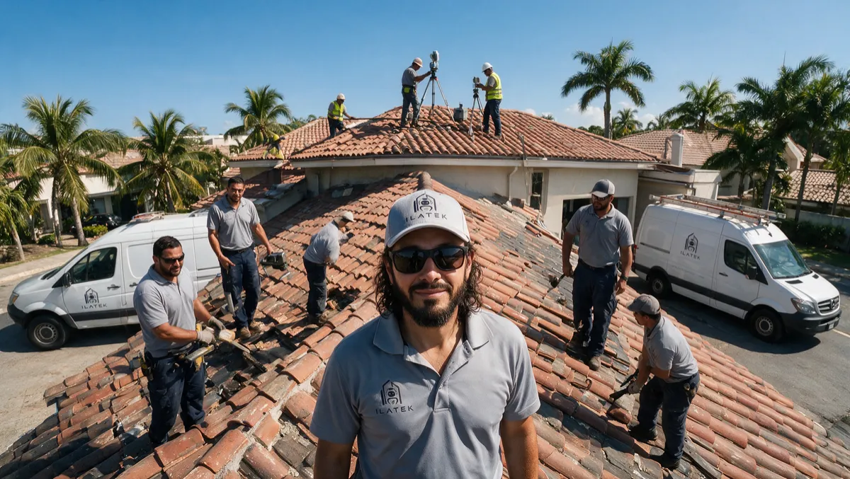 Sellado de techo de teja por Ilatek Techos en Aguada, Puerto Rico — traslapes y remates