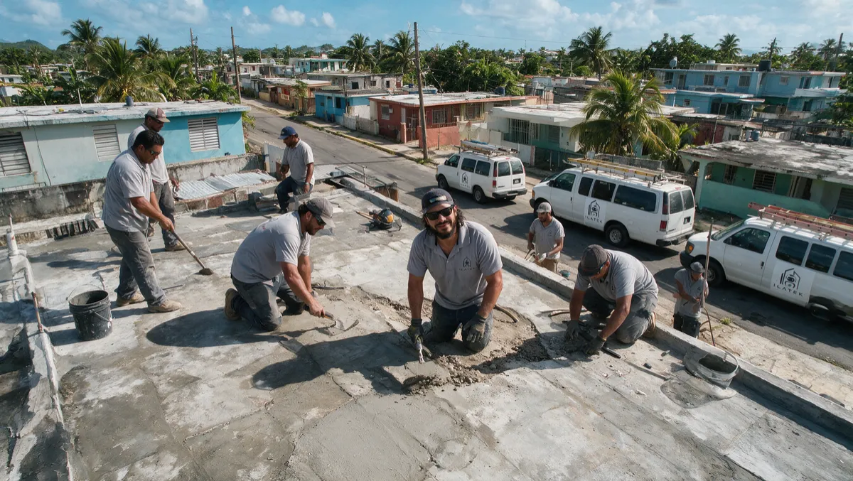Sellado de techo comercial e industrial por Ilatek Techos — Aguada, Puerto Rico