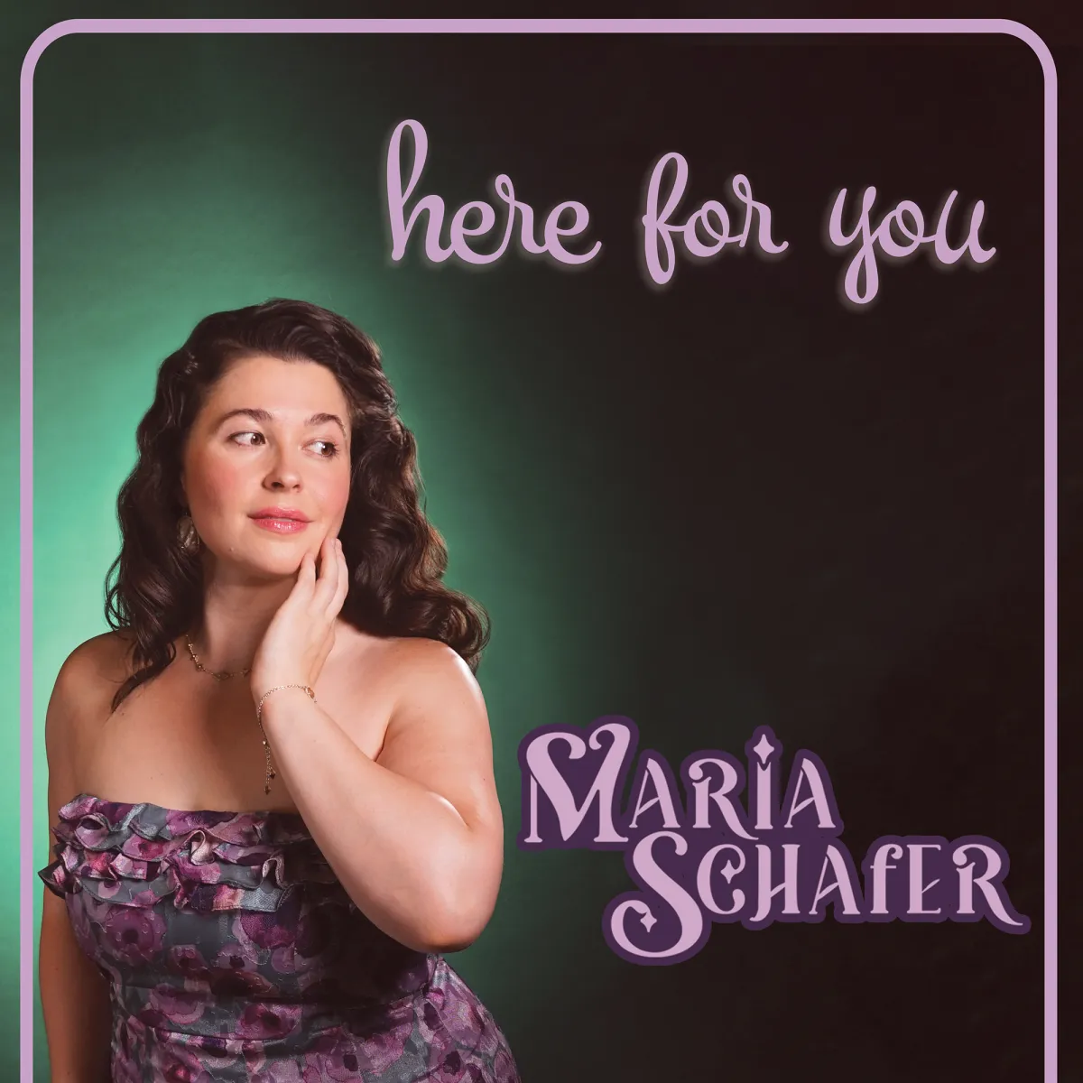 Here For You album artwork for jazz singer and composer Maria Schafer's new 2024 album