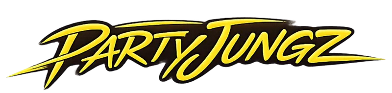Party Jungz stylized yellow graffiti logo
