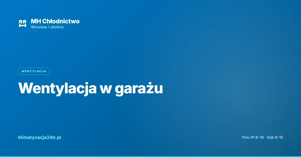 Wentylacja w garażu