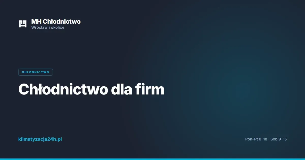 Chłodnictwo dla firm