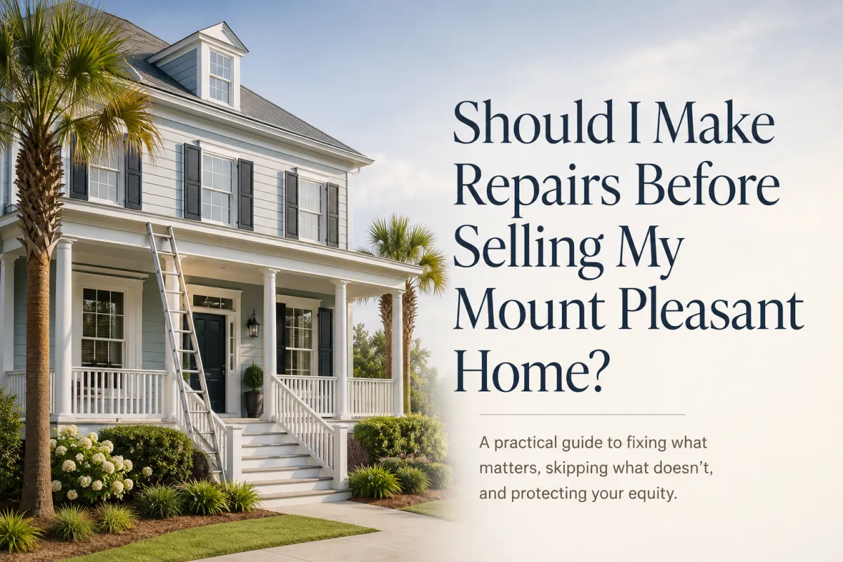 Should I Make Repairs Before Selling My Mount Pleasant Home?