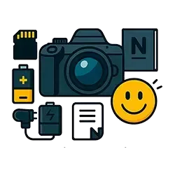 Matériel à prévoir pour stage photo : appareil reflex, batterie et carte mémoire