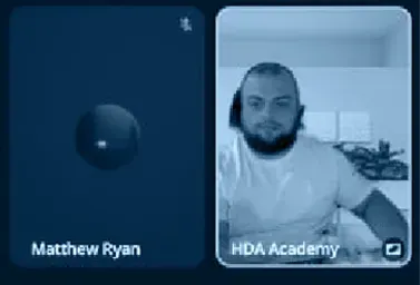 Online dispatch training video call participant from HDA Academy during live session