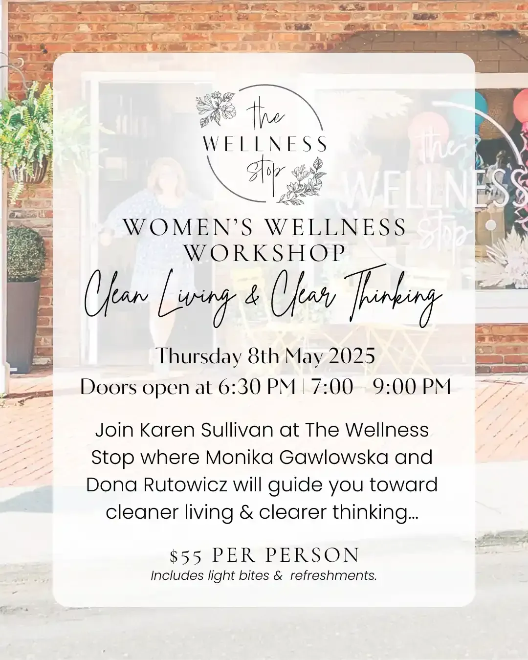 Wellness Event in Port Jefferson at the Wellness Stop on May 8th at 7 PM
