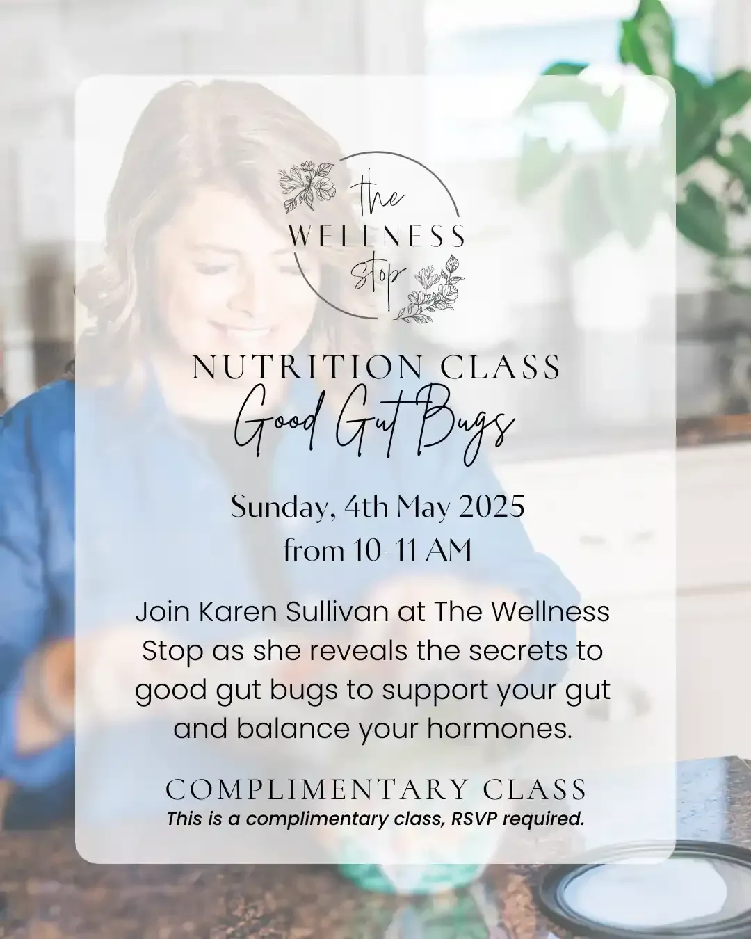 Nutrition Class, Free Class in Port Jefferson, Health Class in Port jefferson on May 4th at 10 AM