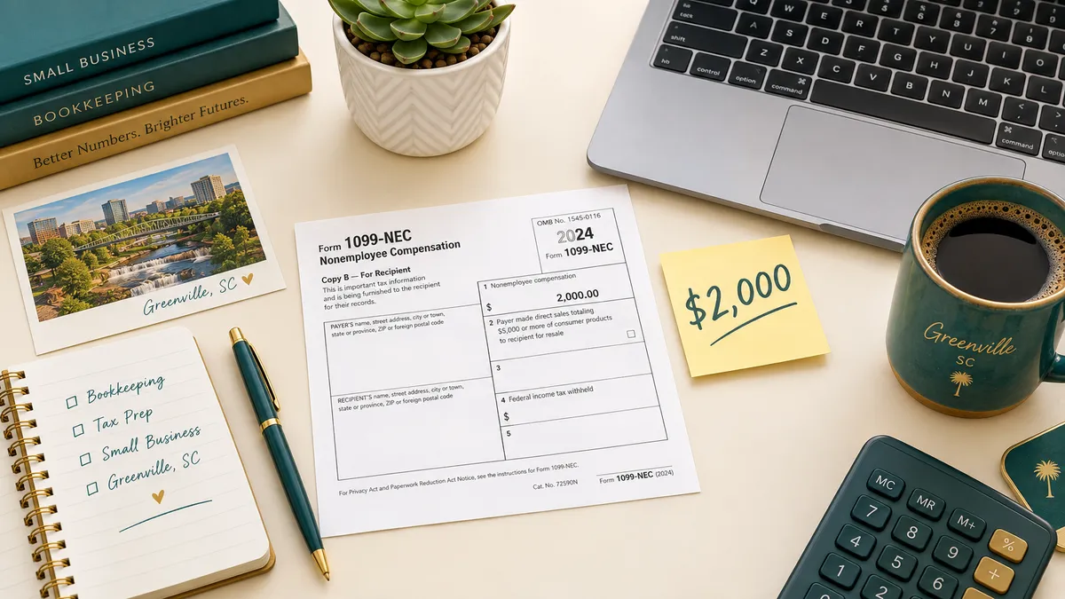 The 1099 Threshold Is Now $2,000: What SC Owners Need to Know