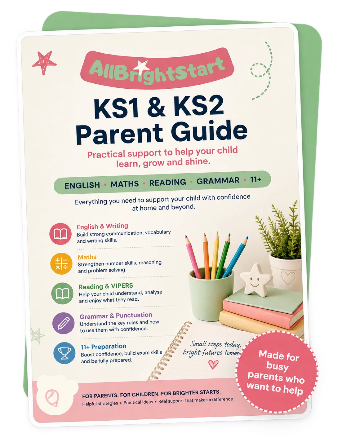 Preview of the free KS1 and KS2 parent guide