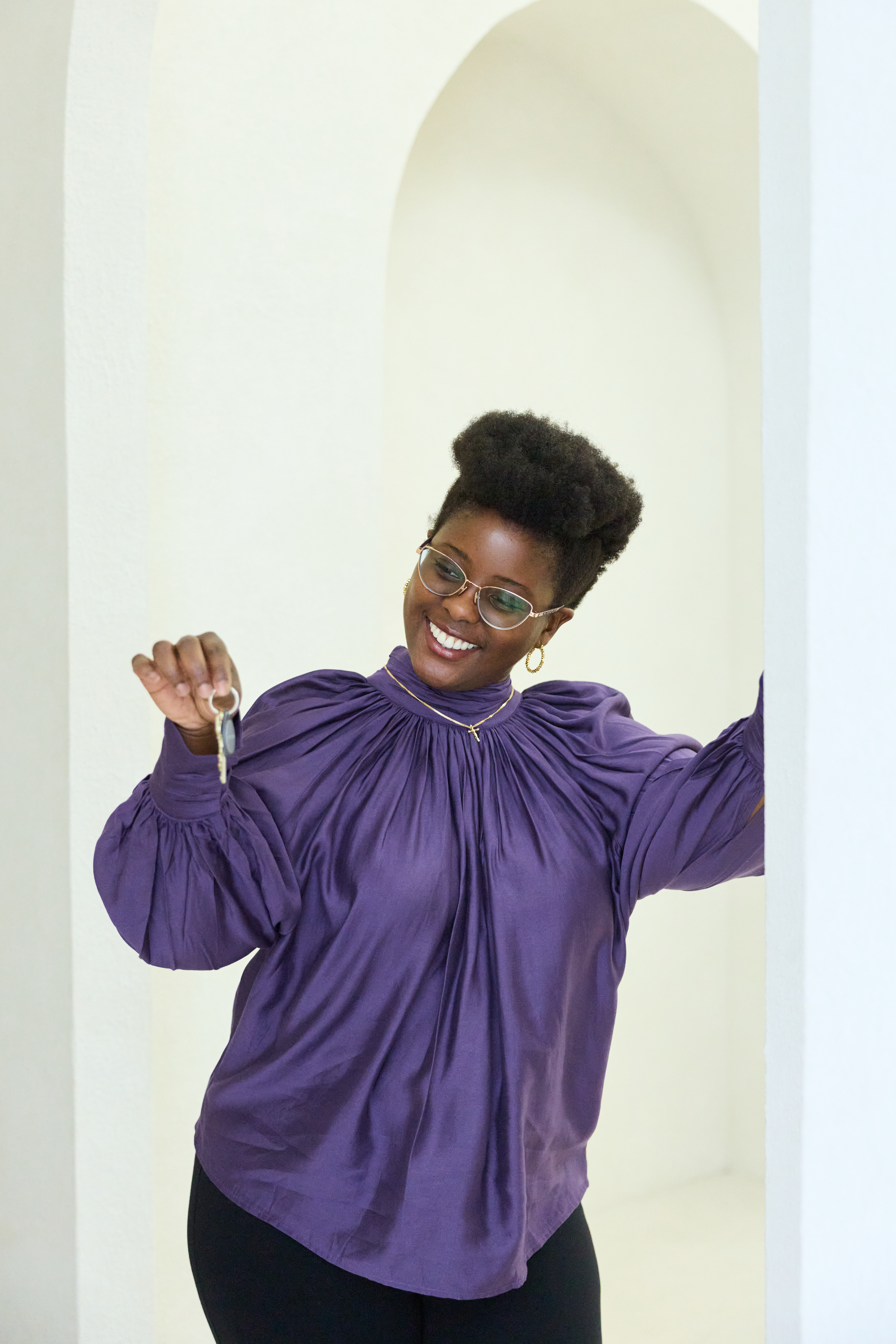 Friendly portrait of mortgage agent Tiphereth Straker