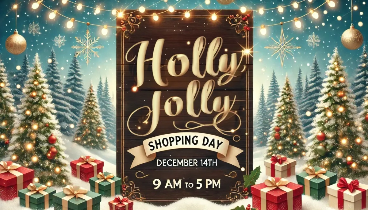 Holly Jolly Shopping Day Graphic