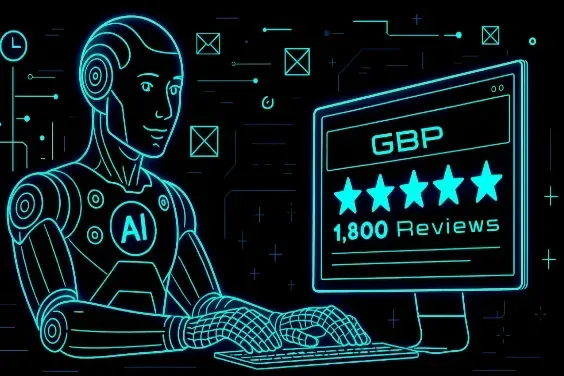 Grapich of AI working on Googles Reviews