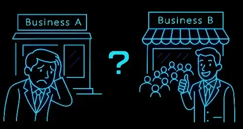 diferencias entre un negocio con buenas reseñas y otro in reseñas