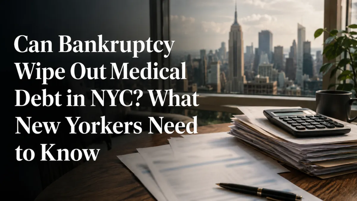 Can Bankruptcy Wipe Out Medical Debt in NYC? What New Yorkers Need to Know