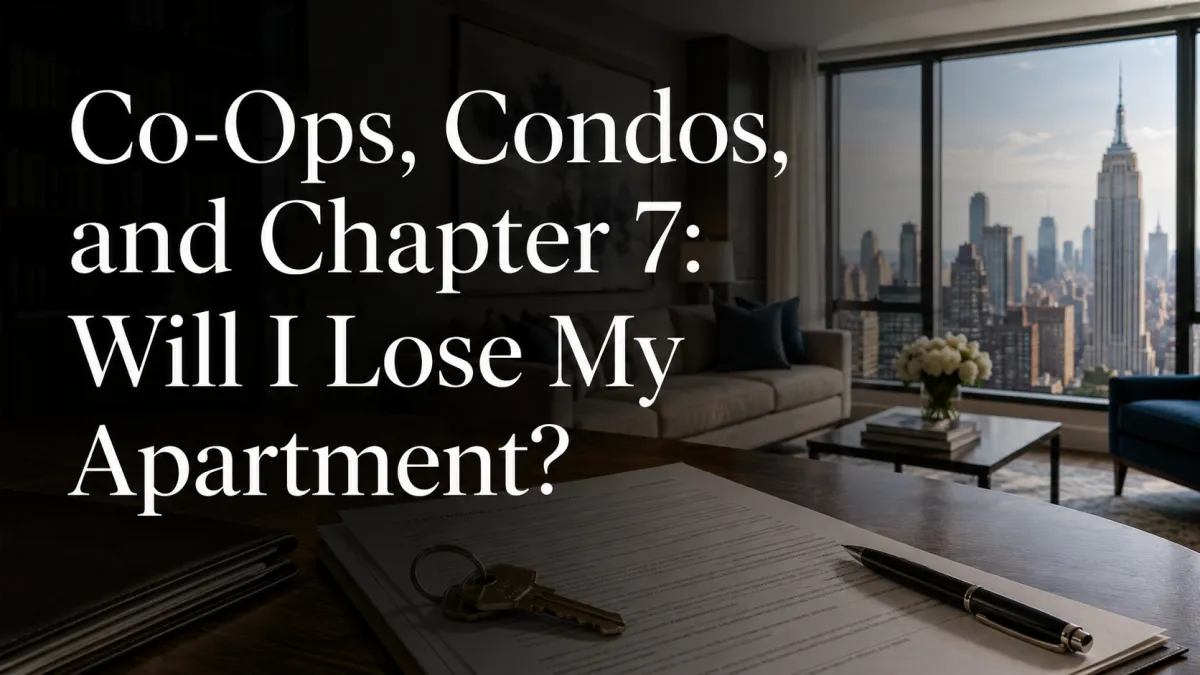 Co-Ops, Condos, and Chapter 7: Will I Lose My Apartment