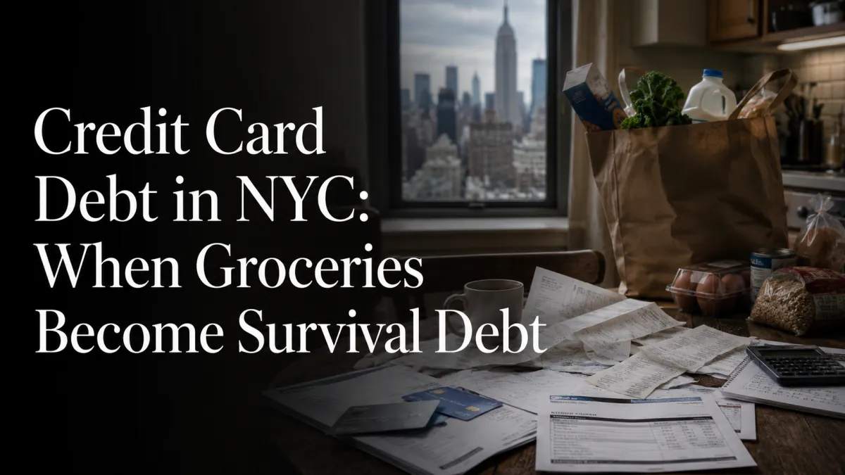 Credit Card Debt in NYC: When Groceries Become Survival Debt