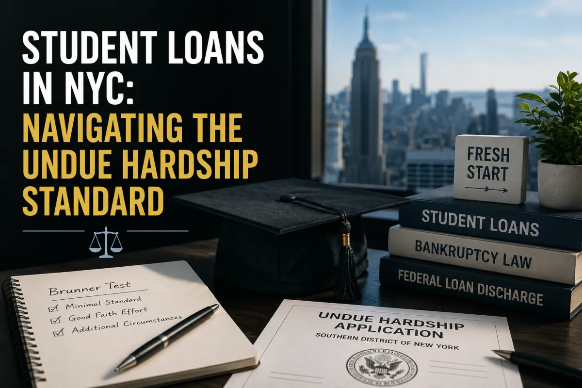 Student Loans in NYC: Navigating the Undue Hardship Standard